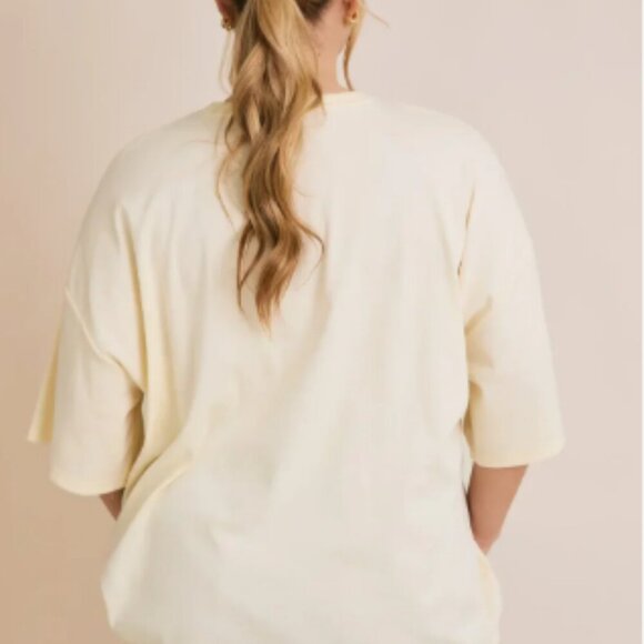 Plus Size Rodeo Club Graphic Oversized Short Sleeve Western Boho Dallas Tee - Picture 3 of 4